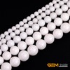 GEM-Inside 14mm White Color Jade Gemstone Beads for Jewelry Making