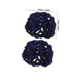 Healeved 15pcs Ballet Hair Net Bun Covers Elastic Mesh Snood Hair Nets Handmade Crochet Bun Holders for Women Dance Decoration Accessories