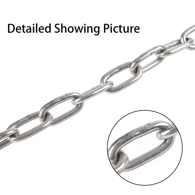 2 Meter Stainless Steel Chain 2mm Heavy Duty Link Chain