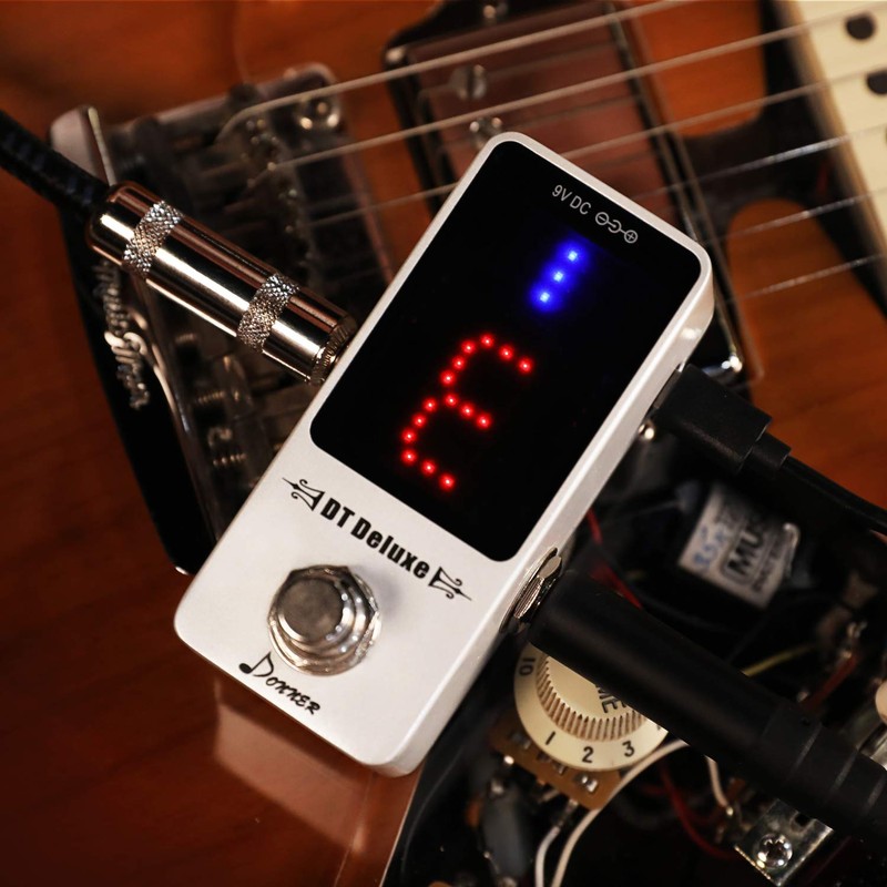 Donner DT Deluxe Guitar Tuner Pedal ±1 Cent True Bypass