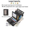 GOIACII Women's Small Leather Purse with RFID, black