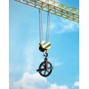 QWORK Scaffolding Wheels, 12" Aluminum Lifting Pulley, 1000 Lbs Ladder