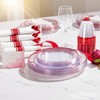 I00000 210 Pcs Red Plastic Dinnerware Set for 30 Guests