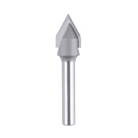 SpeTool Chamfer Cutter 6 mm Shaft Engraving Cutter 60 Degree 2 Flutes Solid Carbide Engraving Cutter V Groove Cutter 12 mm Cutting Diameter CNC Cutter End Mill Wood Cutter for Router for Router for