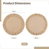 6 Pcs Round Burlap Placemats, 15 Inch Reusable Table Mats,