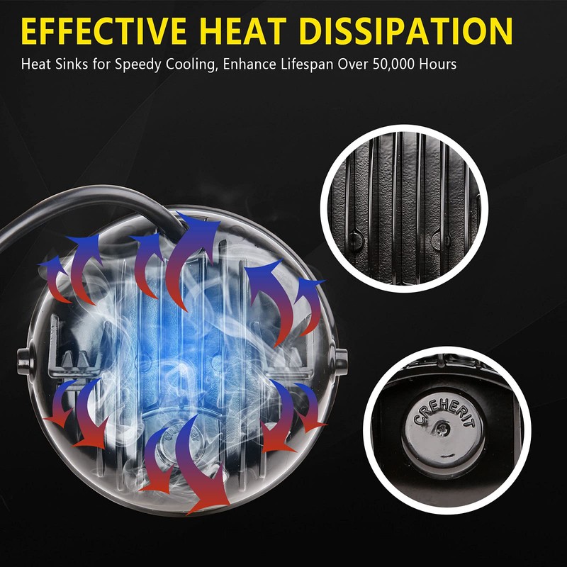 LED Fog Lights Bumper Driving Lamps Assembly Replacement for Ford