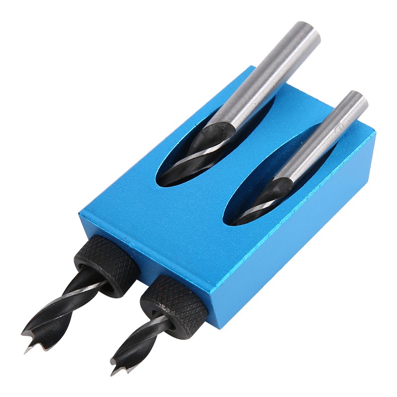 14pcs/set 15 Degree Hole Angle Drilling Locator Aluminium Woodworkers Guide