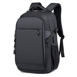 Men's Summer Business Waterproof Anti Theft Backpack, Durable Backpack for School, Men's Accessories, Casual Oxford Computer Bookbag with USB Charging Port, Trendy All-match Travel Backpack for Daily & Back To School, Work Bags