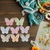 EXCEART 24pcs Caps Delicate Embroidery Patches Realistic Butterflies Fabric Patches
