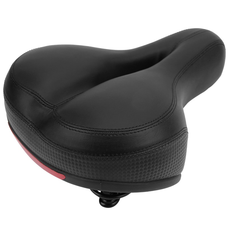 Mountain Bike Saddle Comfortable Microfiber Leather HollowCarved Spring Bike Saddle