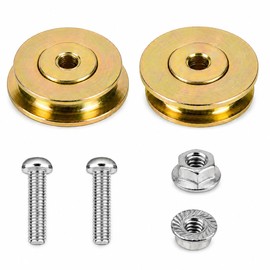Cut-Off Flange Track Bearing Kit for Tapco Pro & Max Siding Brake, Alloy Steel 12334 Rollers, 12364 Screws, 10094 Lock Nuts, Replacement Parts for Cut-Off Tool