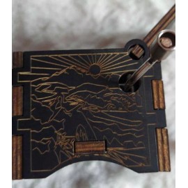 Unbranded YOU ARE MY SUNSHINE Laser Engraved Retro 'Mini' Hand-Crank Music Box- Portable-