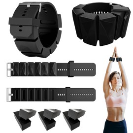 Wrist/Ankle Weights for Women,Strong Arm/Leg Weights Set of 2(1Lbs Each),Skin friendly material,Adjustable size and weight,for Pilates,Running, Yoga,Swimming, Barre, Gym(Black)