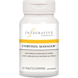 Cortisol Manager - Integrative Therapeutics - Helps Reduce Stress Symptoms and Cortisol Levels with Ashwagandha, Magnolia and L-Theanine - 30 Vegetarian Tablets