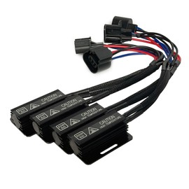 H13 9008 LED Load Resistor Adapter 50W 6Ohm Upgraded Canbus Decoder Fix Headlights Fog Light Error Code Anti-Flicker Wiring Relay Harness