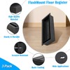 3 Pack 4x10 Flush Mount Floor Register – Heavy-Duty Matte