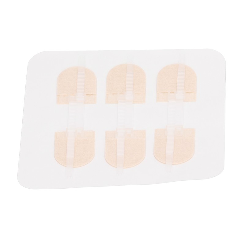 3 Strap Zipper Wound Closure Patches Breathable Seamless Elastic Zip
