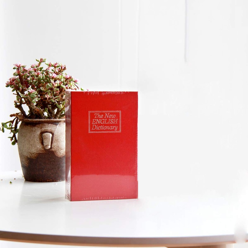 Lysmics Book Safe Box Key Lock Hidden Safe (Blue, S)