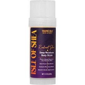 Tropic Isle Living Bálsamo Corporal En Barra Isle Of Shea Deep Moisture Con Manteca De Karité Y Aceite De Ricino Negro De Jamaica, Ideal Para Piel Seca, Tamaño De Viaje, Sin Crueldad Animal, 2.2 Oz