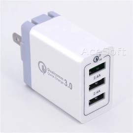 For HTC Quick Charging Lightweight Multiport 3Port QC3.0 Charger for HTC Bolt,HTC 10 evo