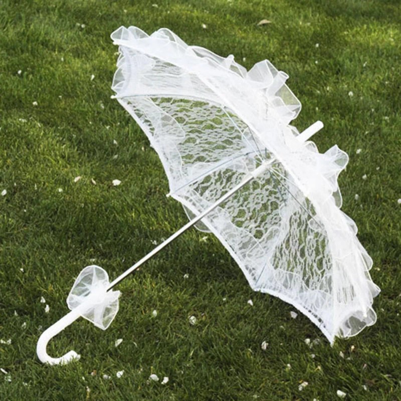 Generic De Encaje Hecho A Mano, Sombrilla De Sol Nupcial