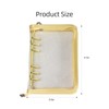 MultiBey A6 Binder 6 Ring Binder Cover Clear PVC Notebook