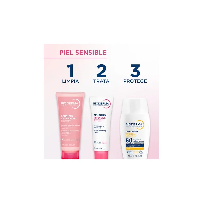 Bioderma Sensibio Defensive Crema, Hidrata Piel Sensible 40m