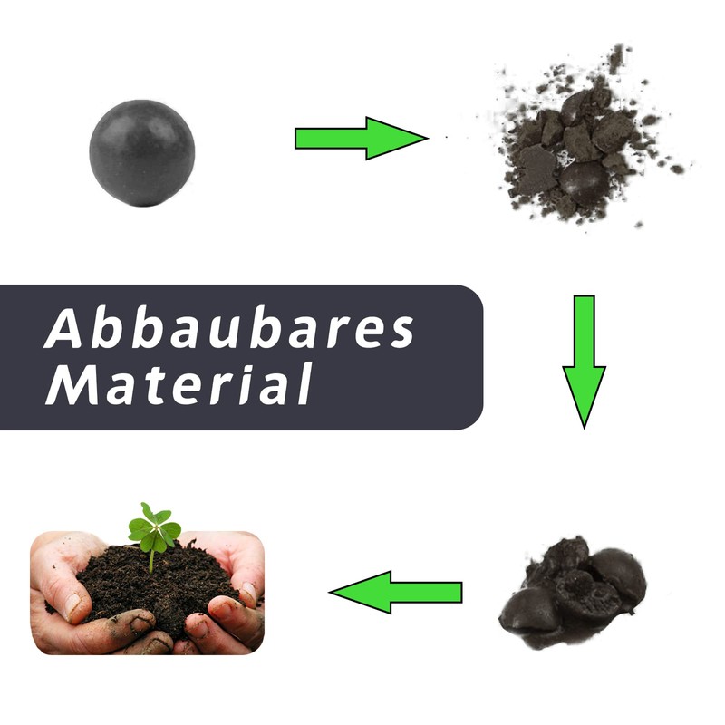 Mud Ball, 500 g Hard Clay Ball, 9 mm Mud