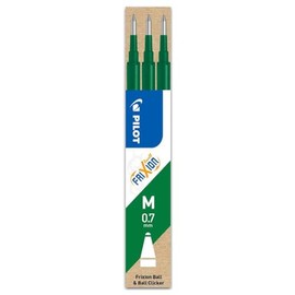 Pilot Set of 2 Sets of 3 Refills for FriXion Ball Rollerball Pen Medium Tip (0.7 mm) Green Inkaa