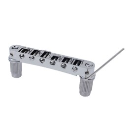 Guyker Guitar Saddle Bridge - Tune-O-Matic Bridges with Studs Replacement for LP EPI 6 String Electric Guitar (GM003, Chrome)