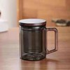 WwwLryct Tea Infuser Mug 400ML/15.5oz，Borosilicate Glass Infusion Mug Dishwasher Safe