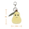 Apricot Lamb Fruit Sweet Pear Cute Keychain, Soft Stuffed Plushies