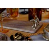 Artesà Rectangular Serving Platter, Mango Wood Board with Leopard Shaped