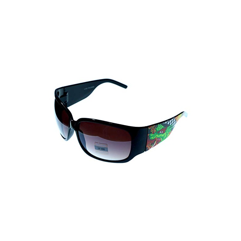 Mi Amore UV protection Dragon print Goggle-Sunglasses Black & Gray