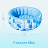 SLOOSH Inflatable Swimming Pool,5.5ft x 20 Inch Full-Sized Blow Up