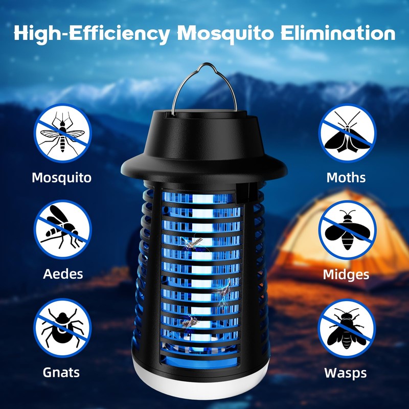 Bug Zapper Outdoor Indoor, Mosquito Zapper, Fly Trap, Waterproof Insect