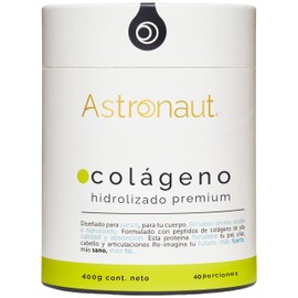 Colágeno Hidrolizado Premium 400g - Hecho en Francia, Alta absorción, Sin Sabor, Sin Azúcar - Astroonaut                                              