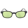 Pacific Coast Original KD's Biker Sunglasses (Black Frame/Green Lens)