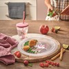 Snips, Set of 12 Washable Hard Plastic Plates, Reusable Plastic