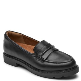 Cobb Hill Women's Janney Loafer, Black Leather, 7.5