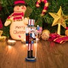 IMIKEYA Christmas Nutcrackers Figures: Wooden Nutcracker Christmas Nutcracker Ornament Nutcracker