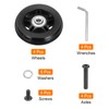 uxcell Set of 1 Luggage Wheels Replacement 64 x 24