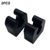 Fudatong 2 PCS Deer Bumper Guard Mounting Bracket Rubber Clamp/Holder