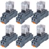 6PCS Electromagnetic Power Relay, 8-Pin 10 AMP 110/120V AC Relay