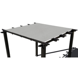 Alion Home Outdoor Pergola Sun Shade Cover Cloth Patio Canopy HDPE Permeable with Grommets (8' x 18', Smoke)