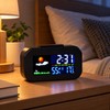 Digital Weather Station Alarm Clock for Bedside Use – Color