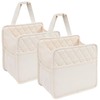 LXUNYI Car Seat Organizer,2 Pack Waterproof Pu Leather Backseat Car