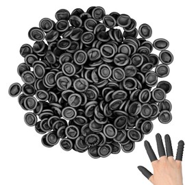Pack of 300 Latex Finger Cots, Finger Protection, Waterproof Finger Cots Thumb Protection, Finger Sleeves, Finger Bandages, Finger Protective Cap for Tattoo, Beauty, Cleaning, Jewellery, Electronic