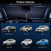 Qoosea Car Sun Protection Windscreen 360° Rotation Foldable Parasols Car
