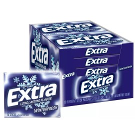 EXTRA Sugarfree Chewing Gum, 15 Pieces (Pack of 10) - ( Choose Your Flavor )., - Winterfresh